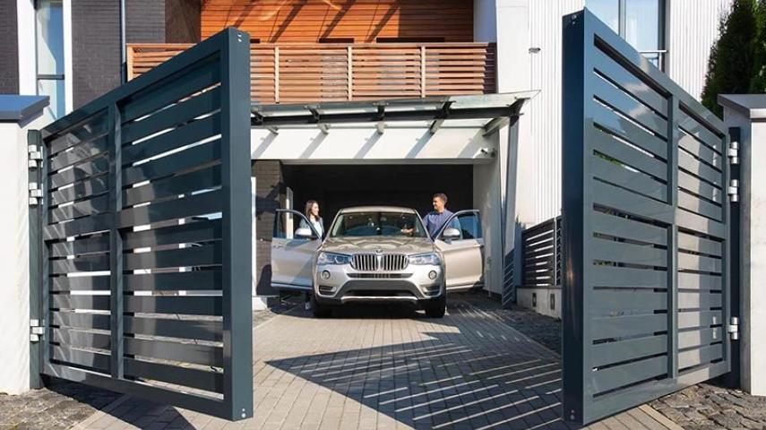 распашные ворота в Каневской